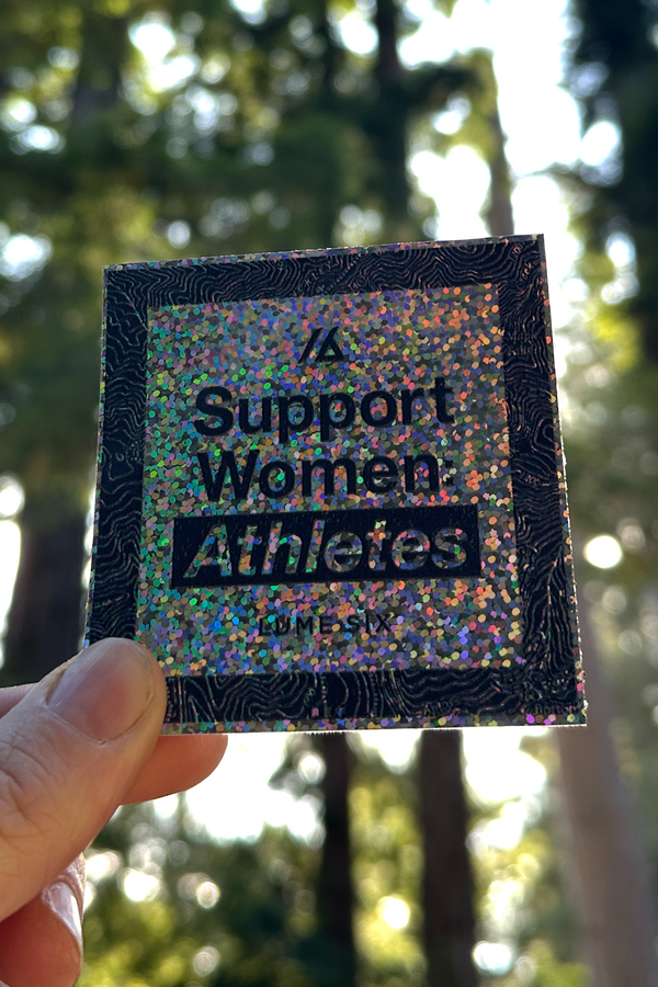 Support Women: Athletes Glitter Sticker