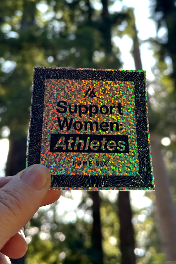 Support Women: Athletes Glitter Sticker