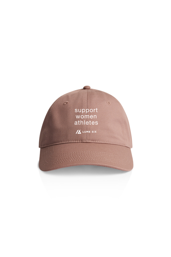 Support Women Athletes 6 Panel Casual Strapback Hat
